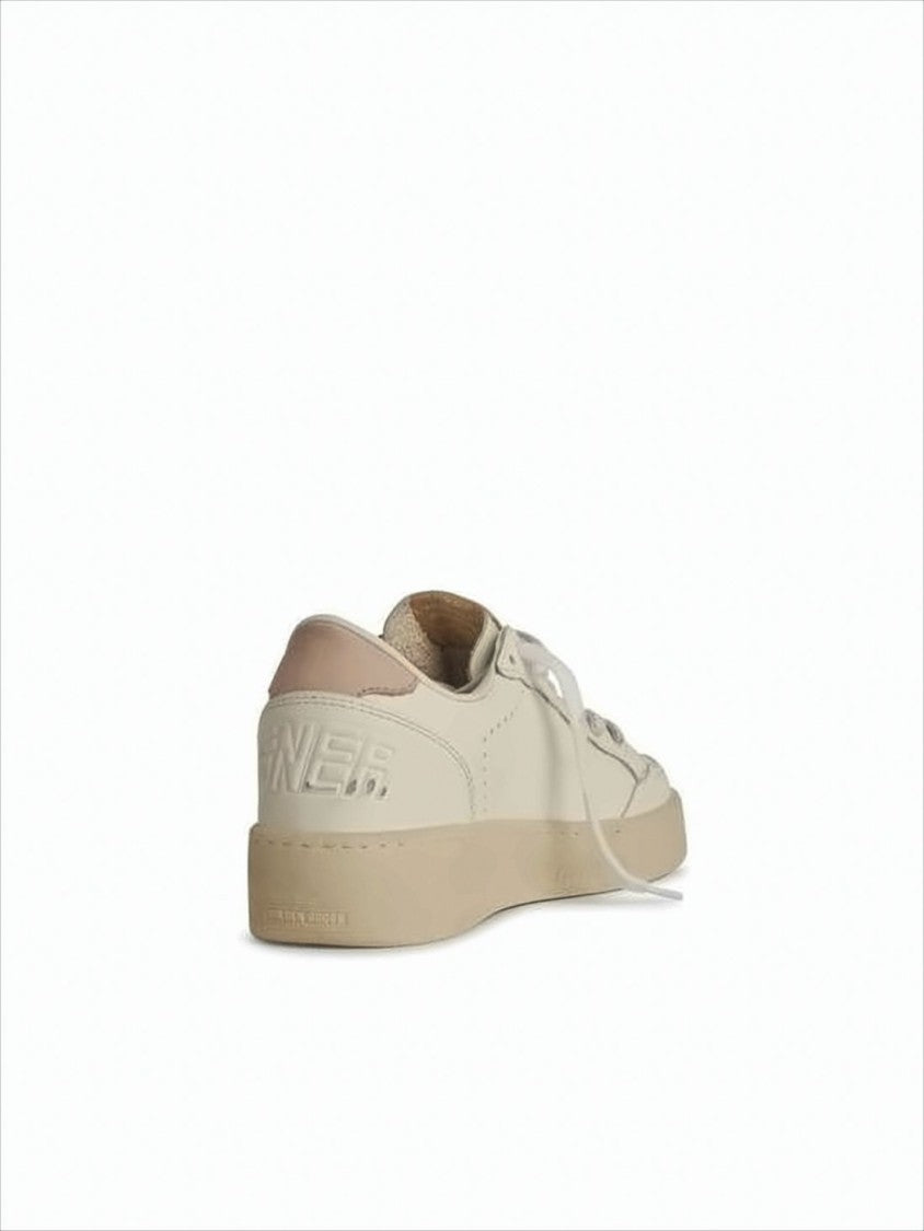 Golden Goose Smooth Leather Low-Top Sneakers With Vintage Finish