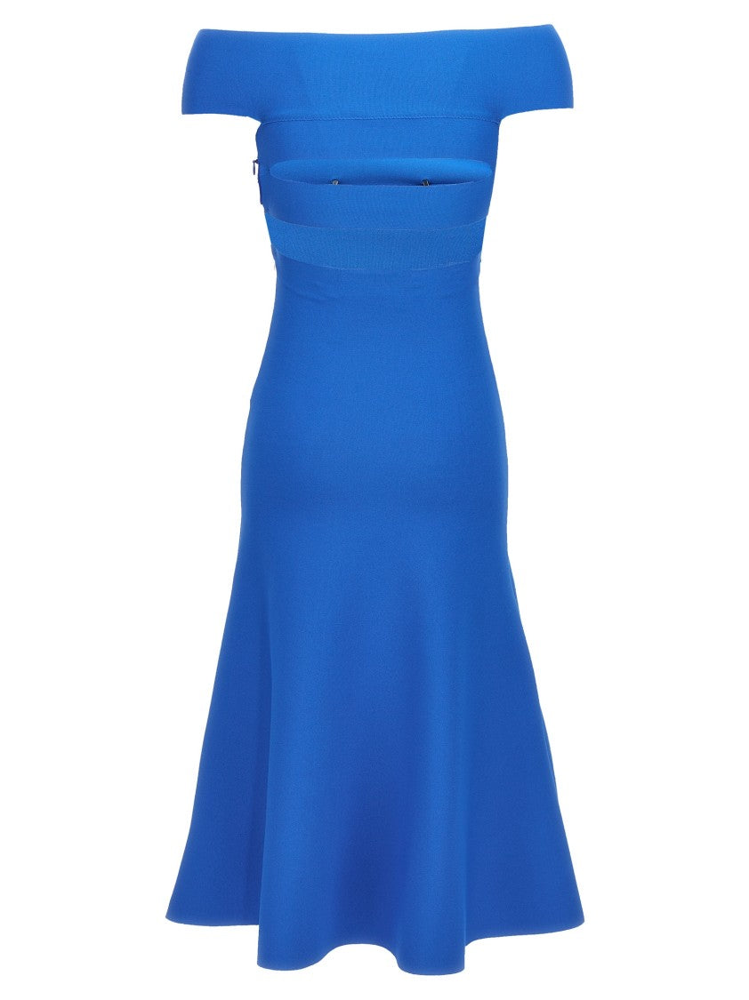 Alexander Mcqueen Off-Shoulder Puffer Dress