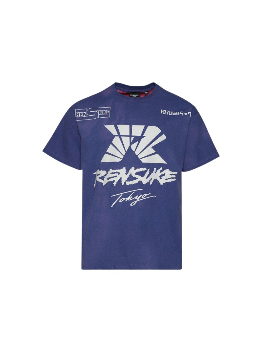 Rensuke Tokyo Graphic Loose Tee Royal Blue