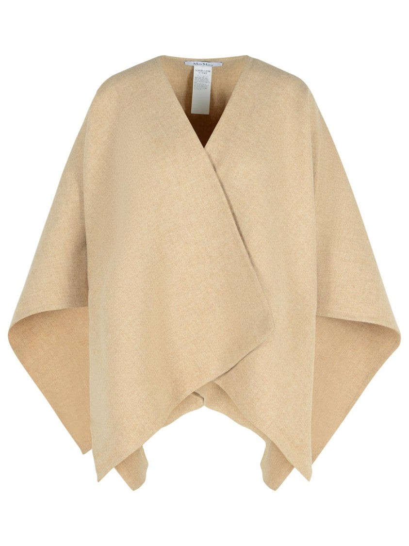 Max Mara 'Serra' Alpaca Sand Blend Shawl