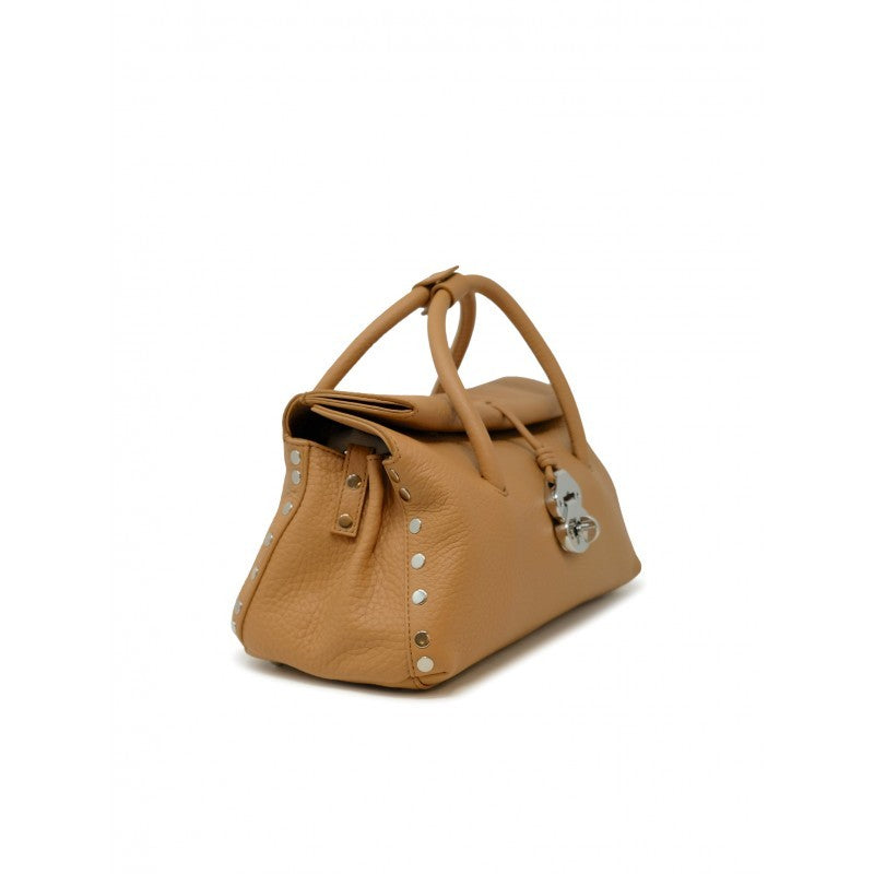 Zanellato Brown Dotta Centauro Leather Handbag