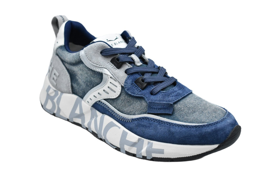 Voile Blanche Layered Design Low-Top Sneakers