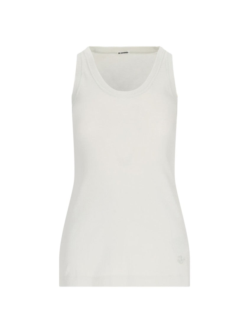 Jil Sander Tank Top Set Of 3 – White & Cream