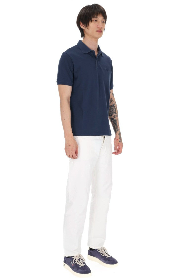 C.P. Company Blue Gauge 24 Cotton Piquet Polo Shirt
