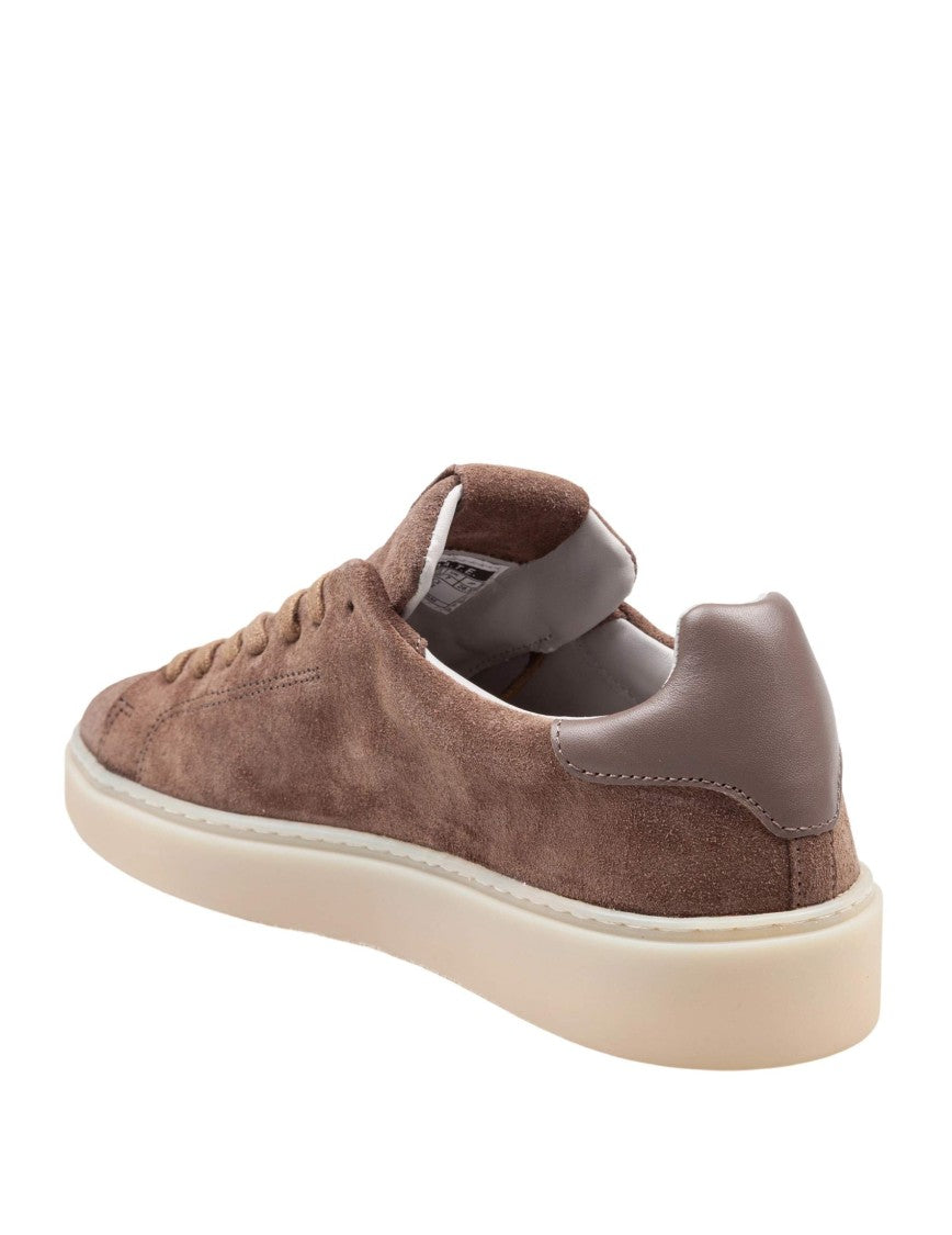 D.A.T.E Levante Suede Sneakers With Stitched Rubber Sole