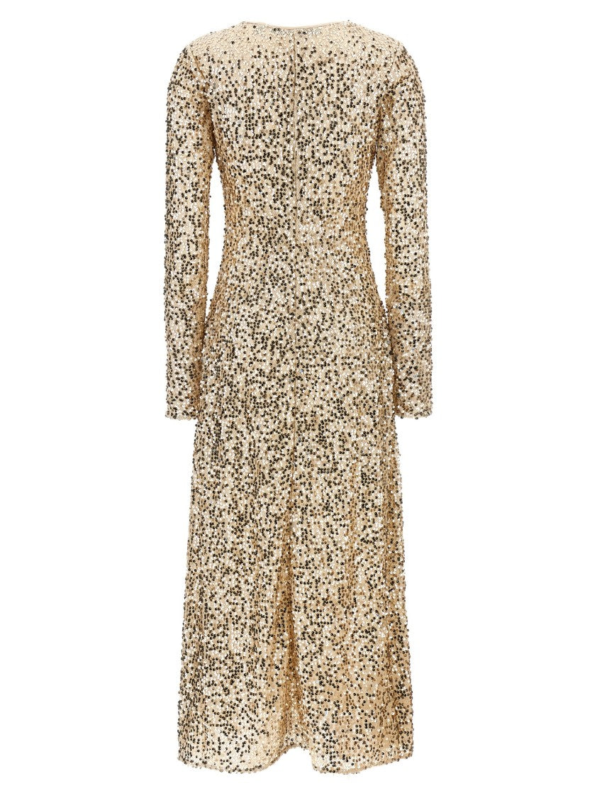 Rotate Birger Christensen Net Sequins Midi' Dress