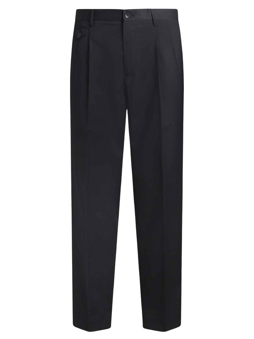 Etro Tailored Blue Trousers With Classic Front Pleat