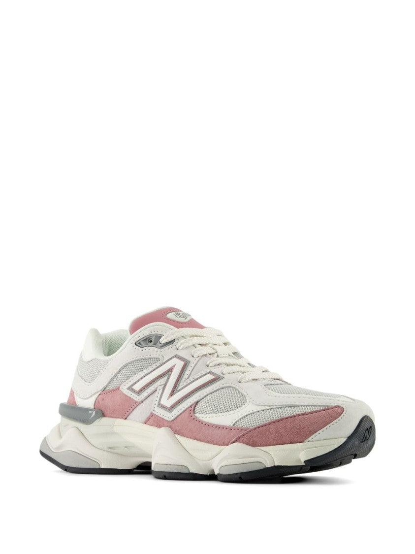 New Balance Pink 9060 Pigskin Mesh Cushioning Sneakers