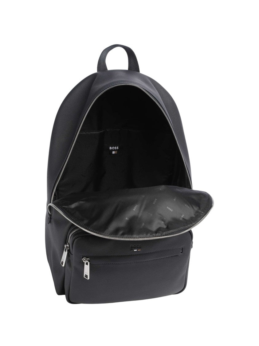 Hugo Boss Multi-Zipper Eco-Leather Backpack