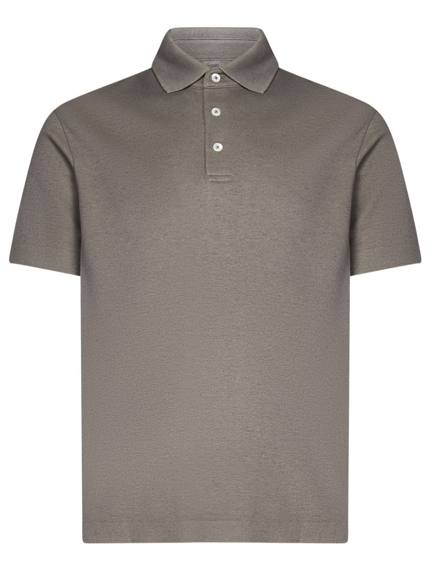 Herno Cotton-Cashmere Blend Polo Shirt