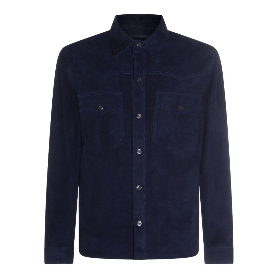 Salvatore Santoro Deep Navy Blue Suede Jacket