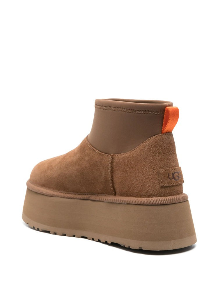 Ugg Brown Classic Mini Dipper Suede Ankle Boots