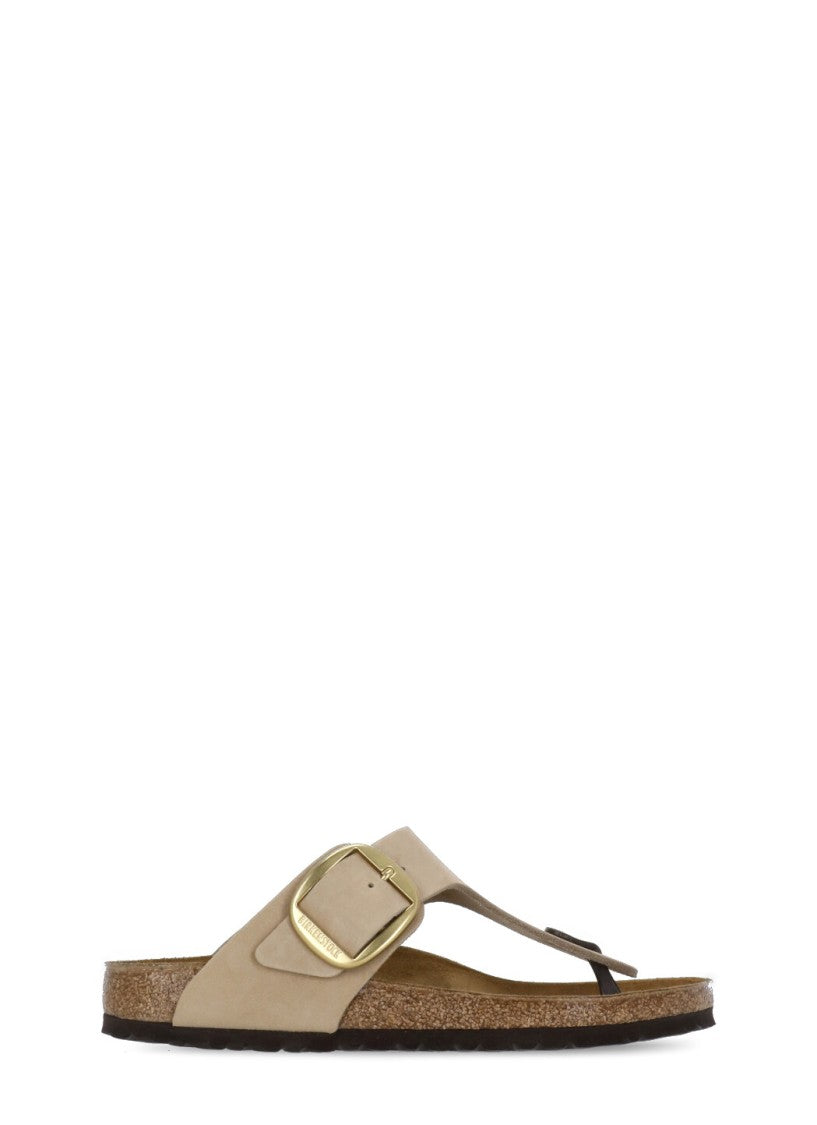 Birkenstock Beige Gizeh Big Buckle Sandals