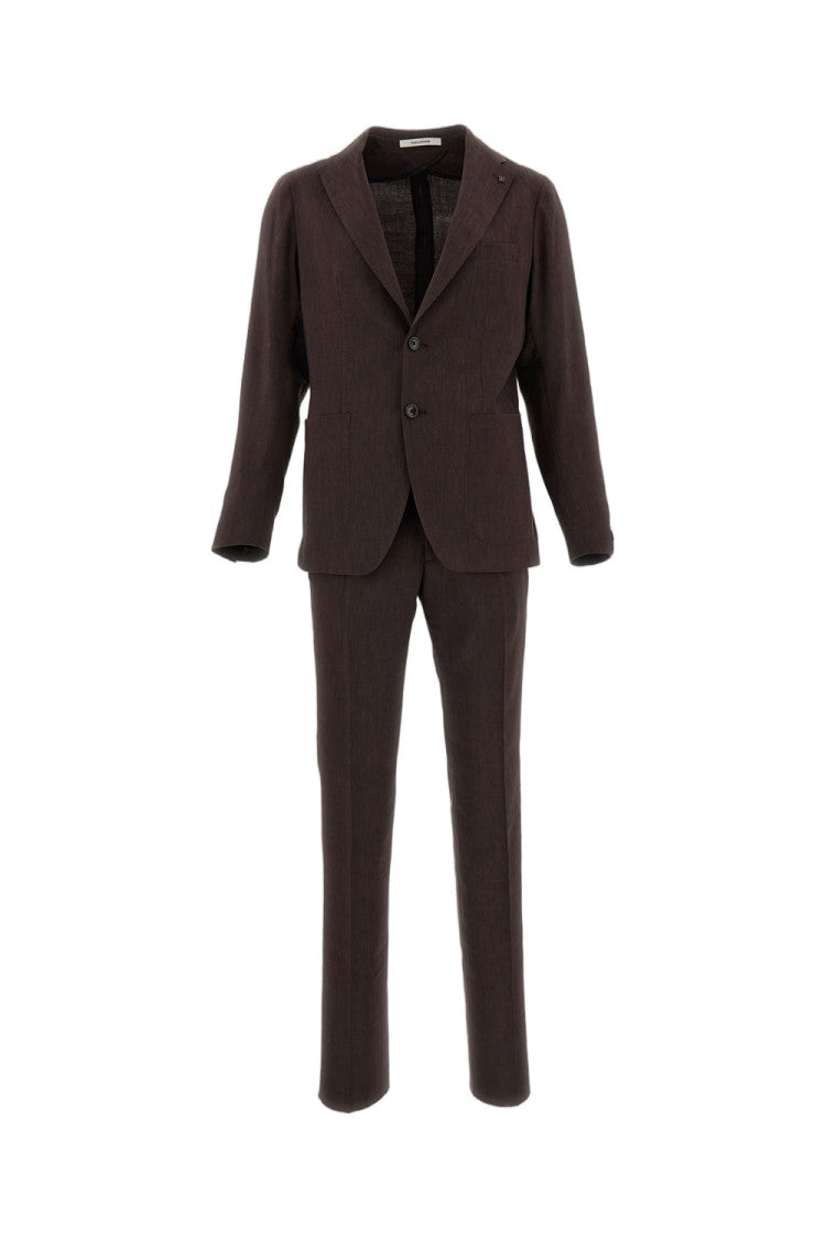 Tagliatore Montecarlo Linen Single-Breasted Suit
