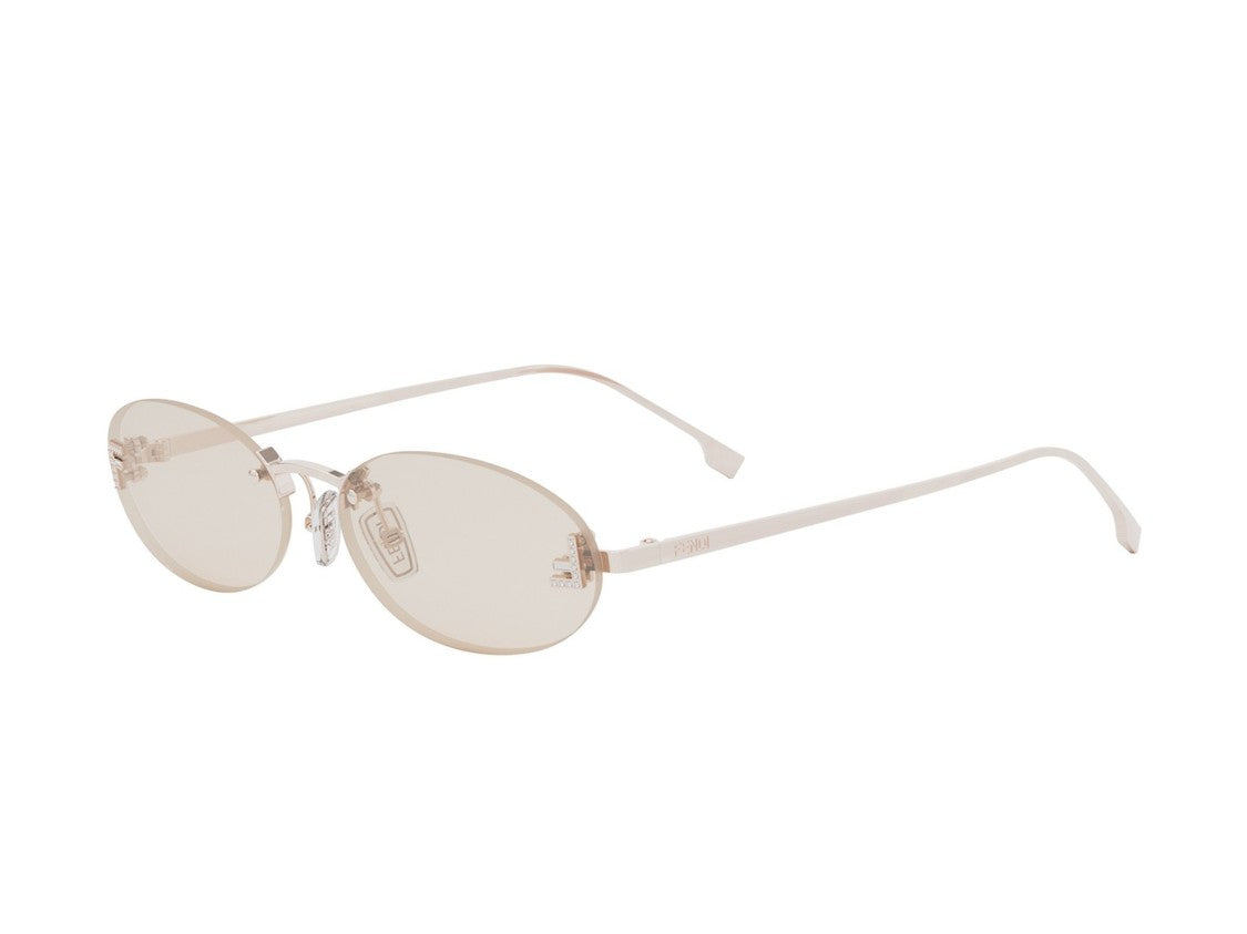 Fendi Fe4075us Round Thin Metal Sunglasses