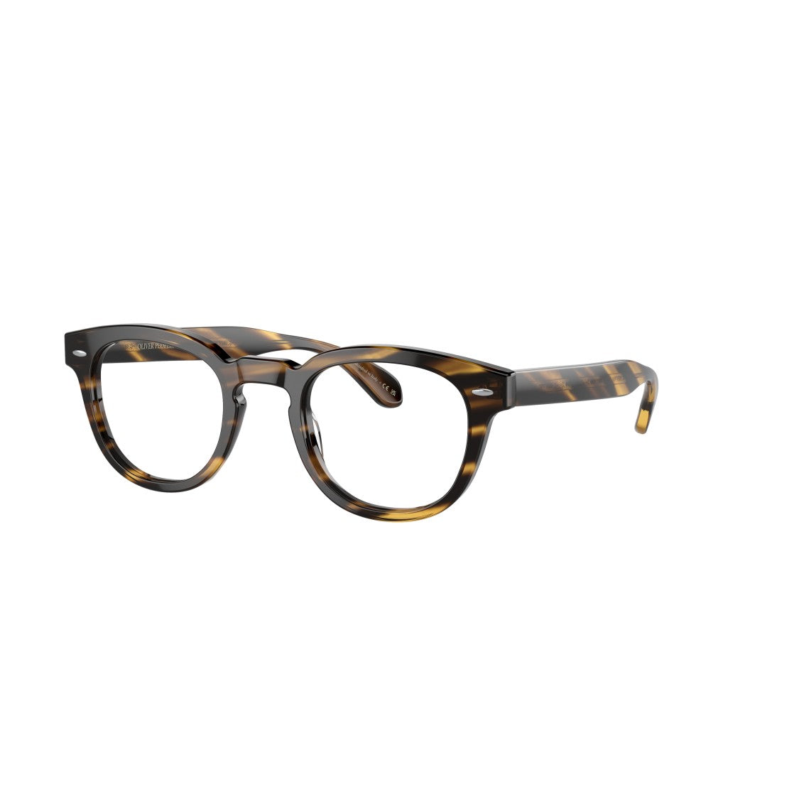 Oliver Peoples 0Ov5036 Round Tortoiseshell Frame Eyeglasses With Keyhole Bridge