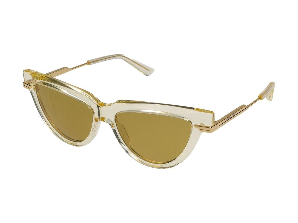 Bottega Veneta Sunglasses Bottega Veneta Bv1265s 004 Yellow Gold Brown 54/15/140