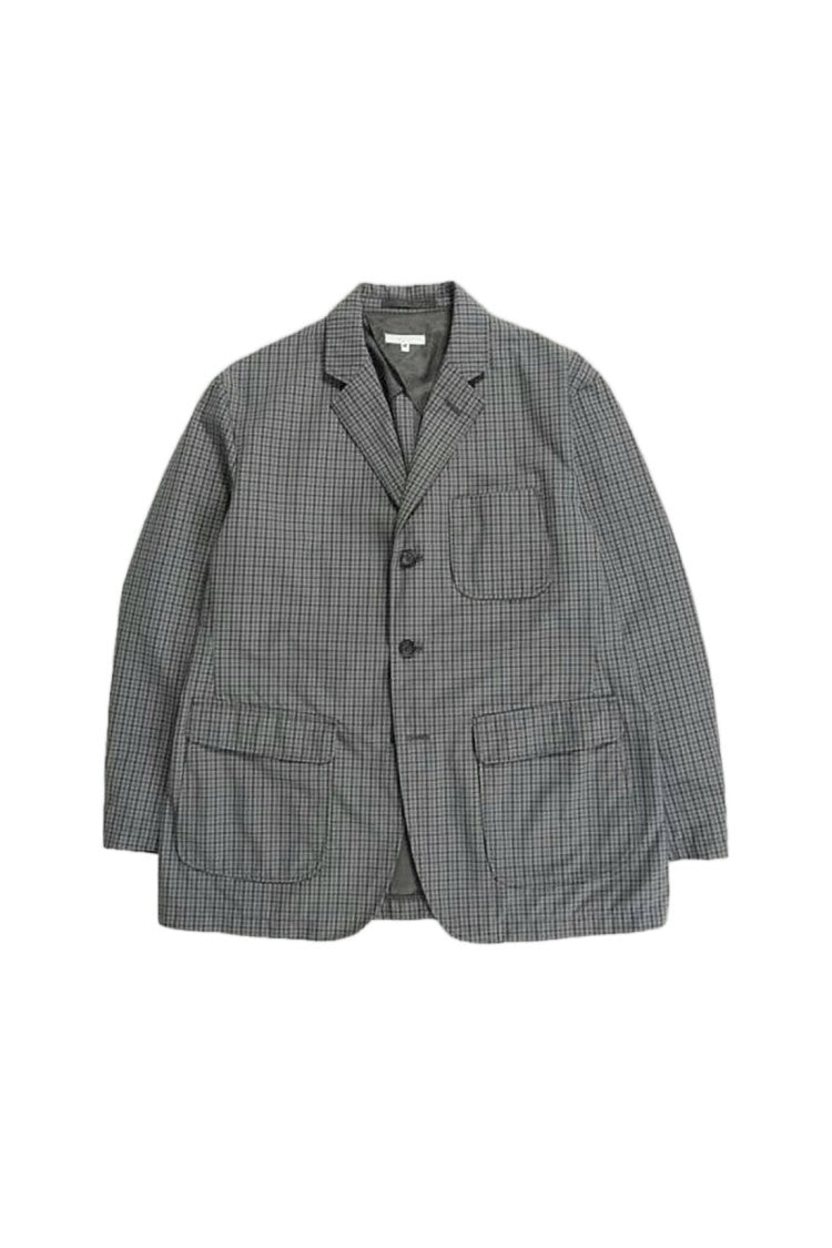 Engineered Garments Subtle Checkered Tailored Jacket With Classic Lapel And Relaxed Fit
