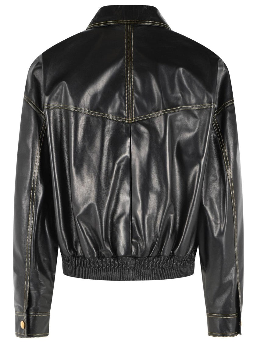 Versace Black Leather Jacket