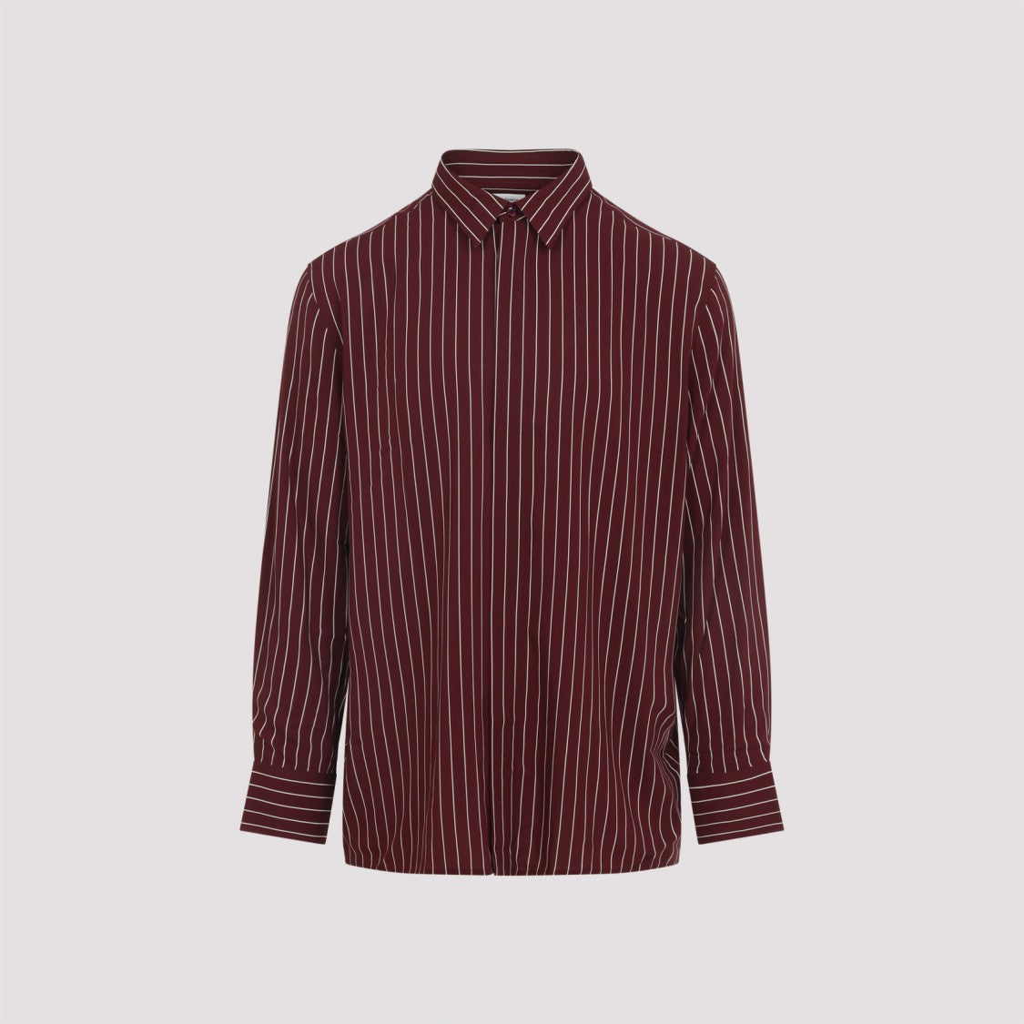 Saint Laurent Bordeaux Viscose Shirt