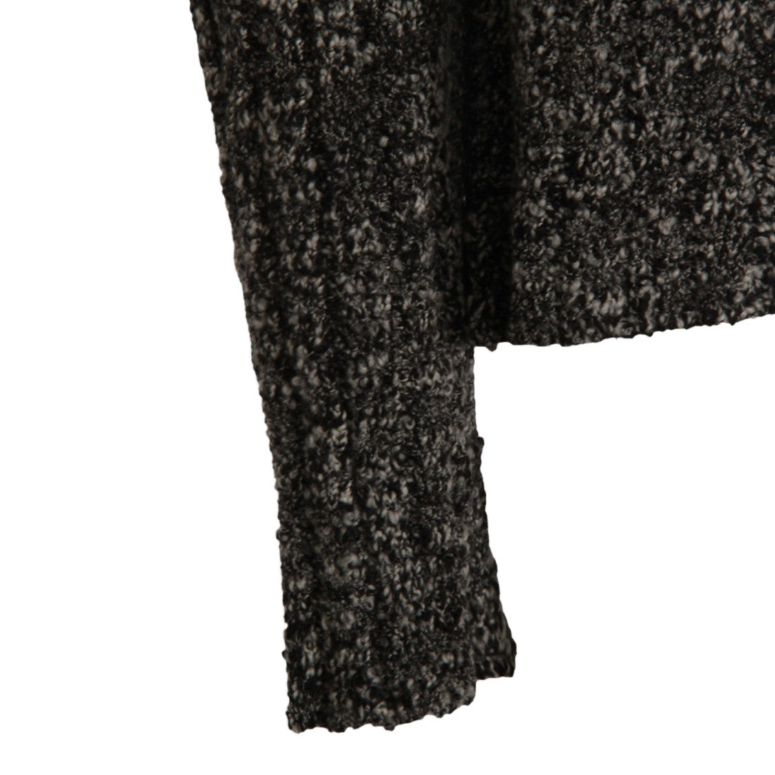 Dolce & Gabbana Textured Knit Sweater In Dark Grey