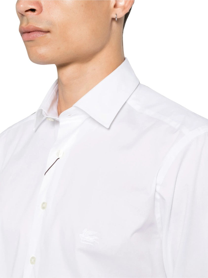 Etro Long-Sleeve Button-Up Shirt With Subtle Logo