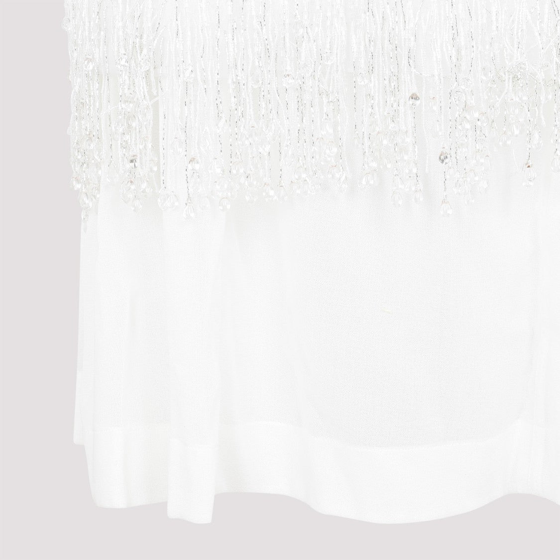 Bottega Veneta White Crystal Dress