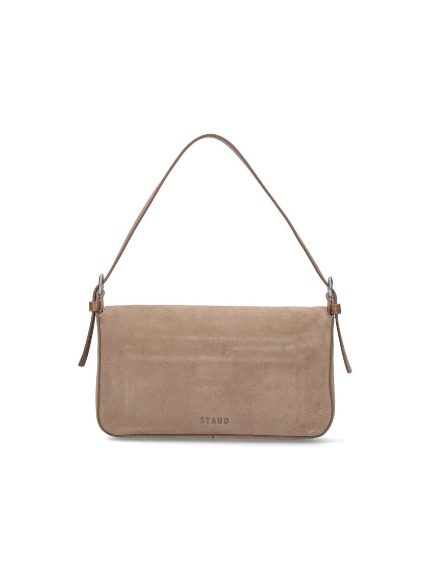 Staud "Harlow" Shoulder Bag – Beige