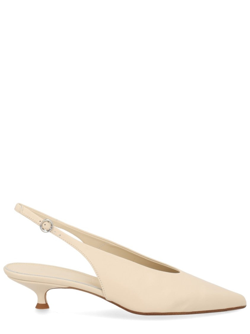 Aeydē Slingback Pointed Toe Kitten Pumps