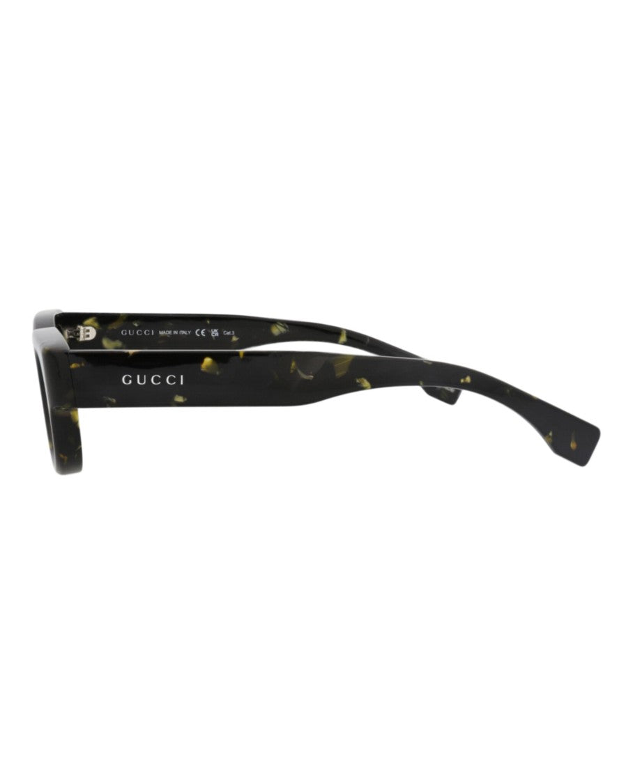 Gucci Square-Frame Recycled Acetate Sunglasses With Tortoiseshell Detail
