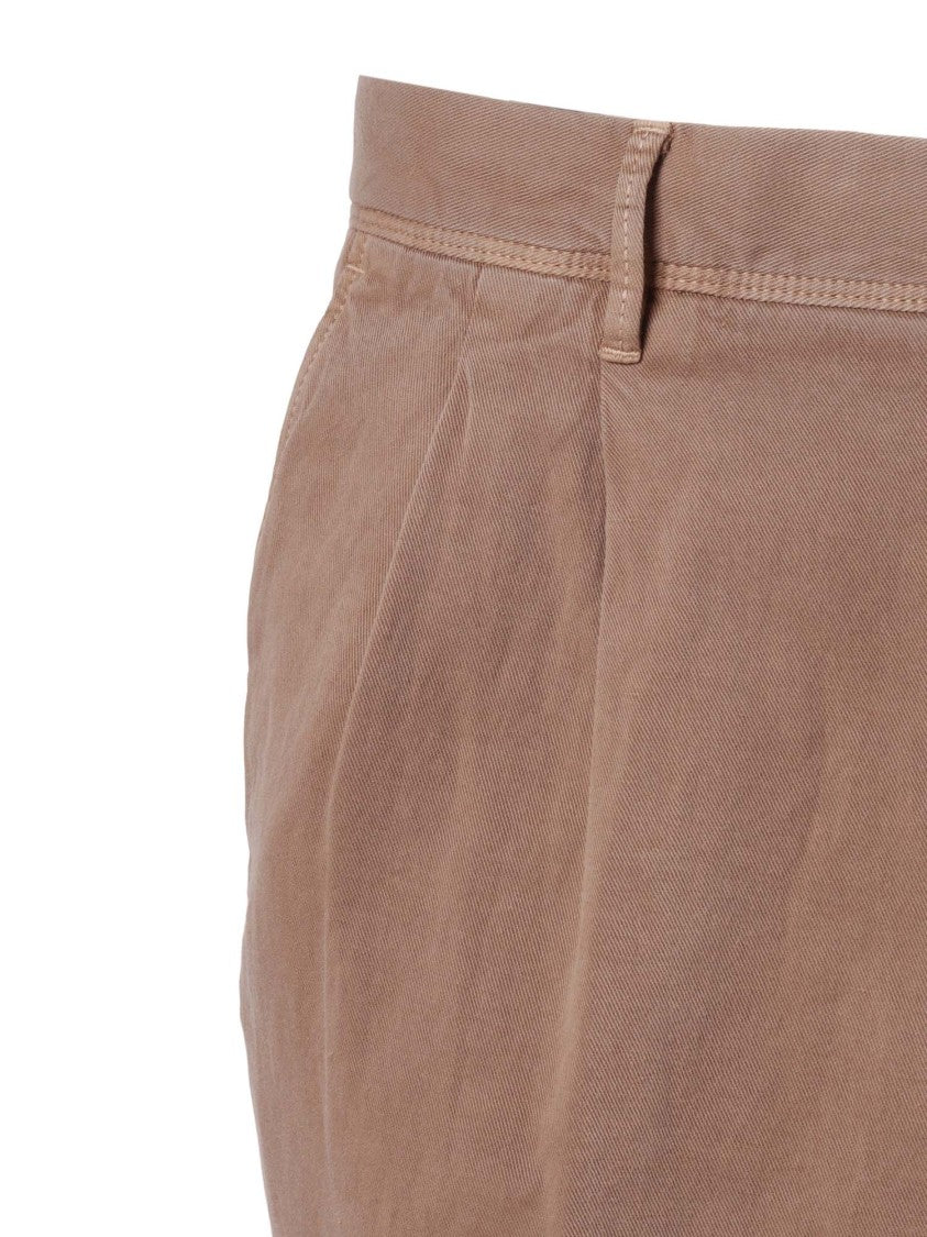 Incotex Classic Tailored Front Pleat Straight-Leg Pants
