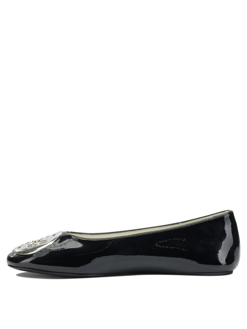 Tory Burch Glossy Bovine Leather Ballerinas