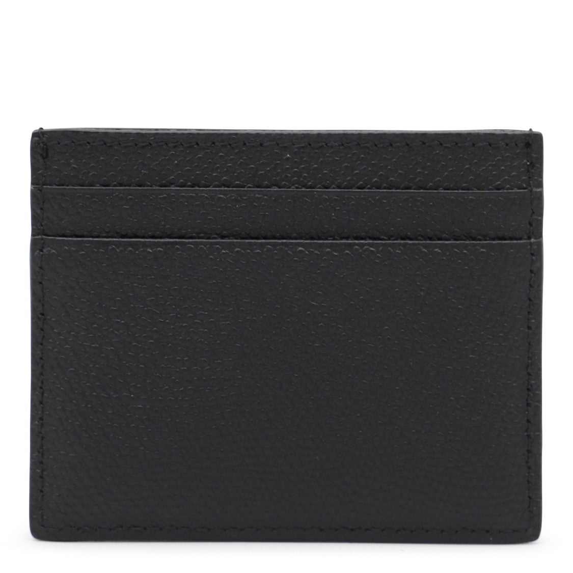 Valentino Garavani Black Wallet With Smooth Texture And Compact Design