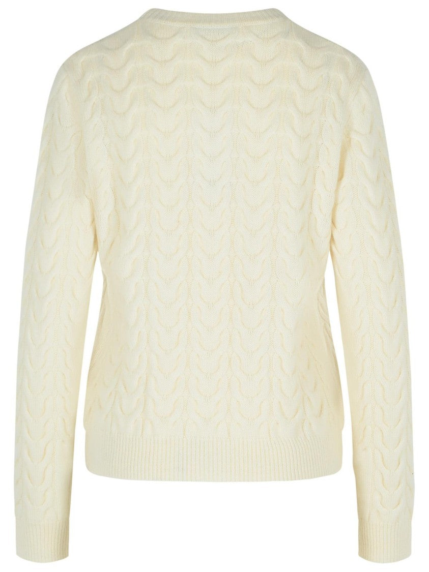 Max Mara White Cashmere Sweater