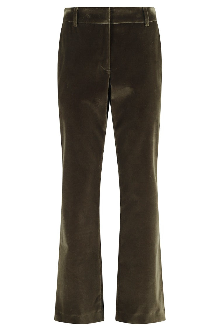 La Double J 24/7 Flared Cotton Velvet Pants