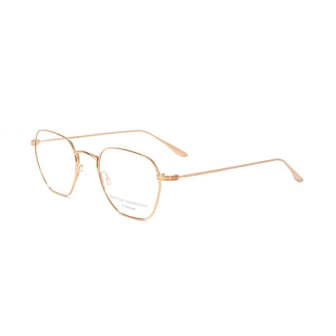 Barton Perreira Bp5038 500Ro Thin Metal Frame Eyeglasses With Geometric Lenses