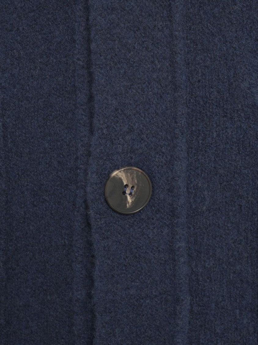 Kangra Cashmere Cardigan With Classic V-Neck And Functional Pockets