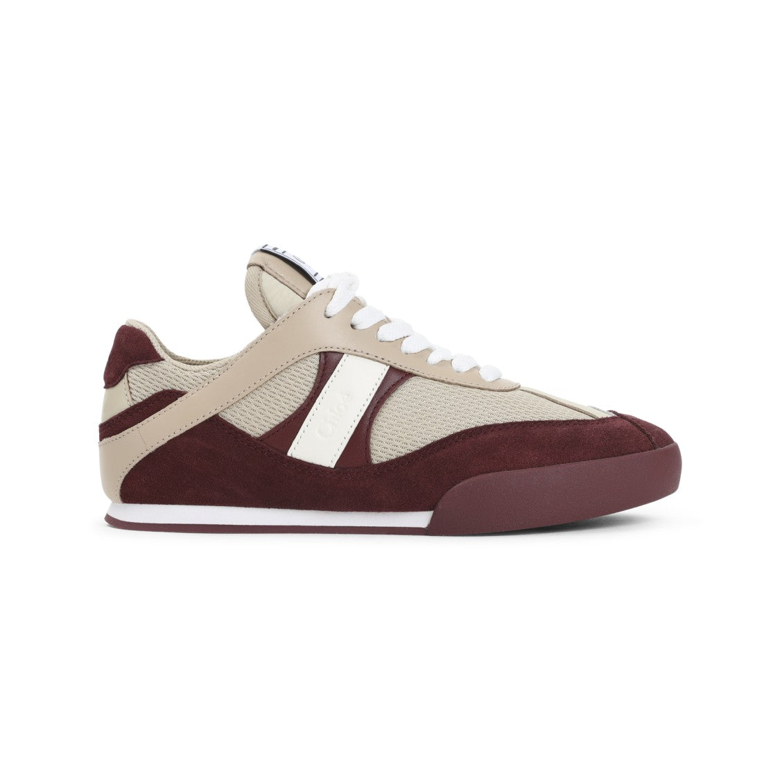 Chloé Beige Textile Kick Sneakers