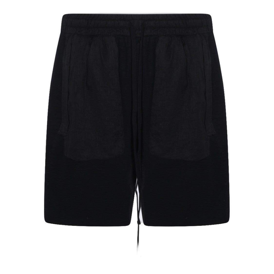 Thom Krom Relaxed Fit Black Shorts With Adjustable Waistband