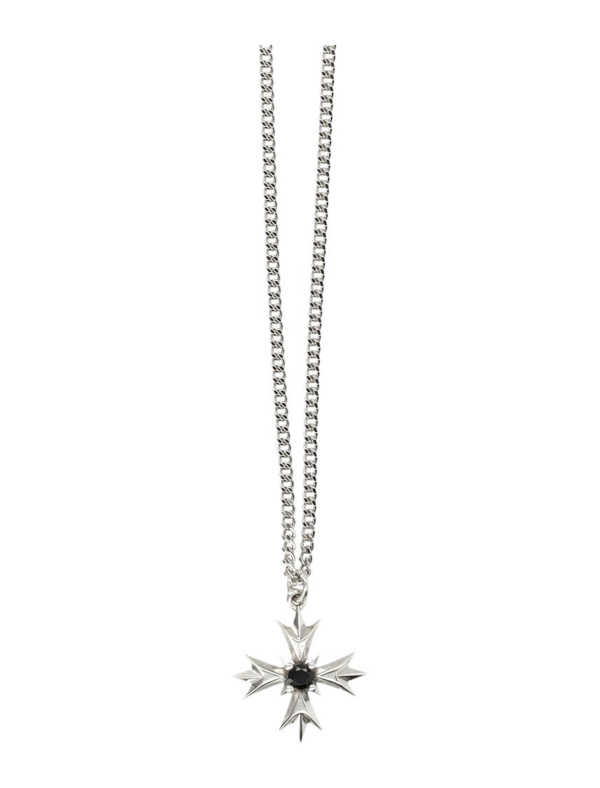 Emanuele Bicocchi Star-Shaped Pendant Necklace With Sterling Silver Chain