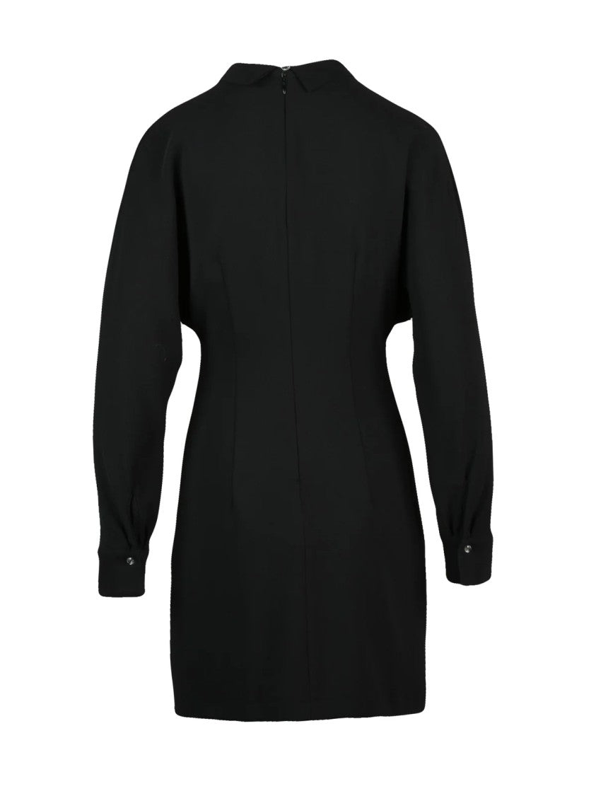 Pennyblack Mini Dress With Batwing Sleeves And Gathered Detail