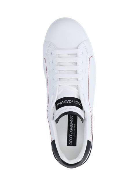 Dolce & Gabbana Portofino Low-Top Sneakers With Contrasting Details