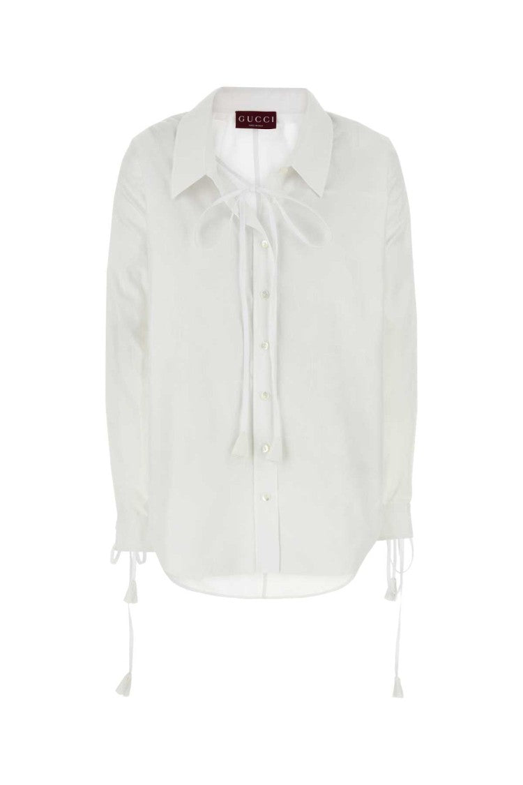 Gucci White Cotton Shirt