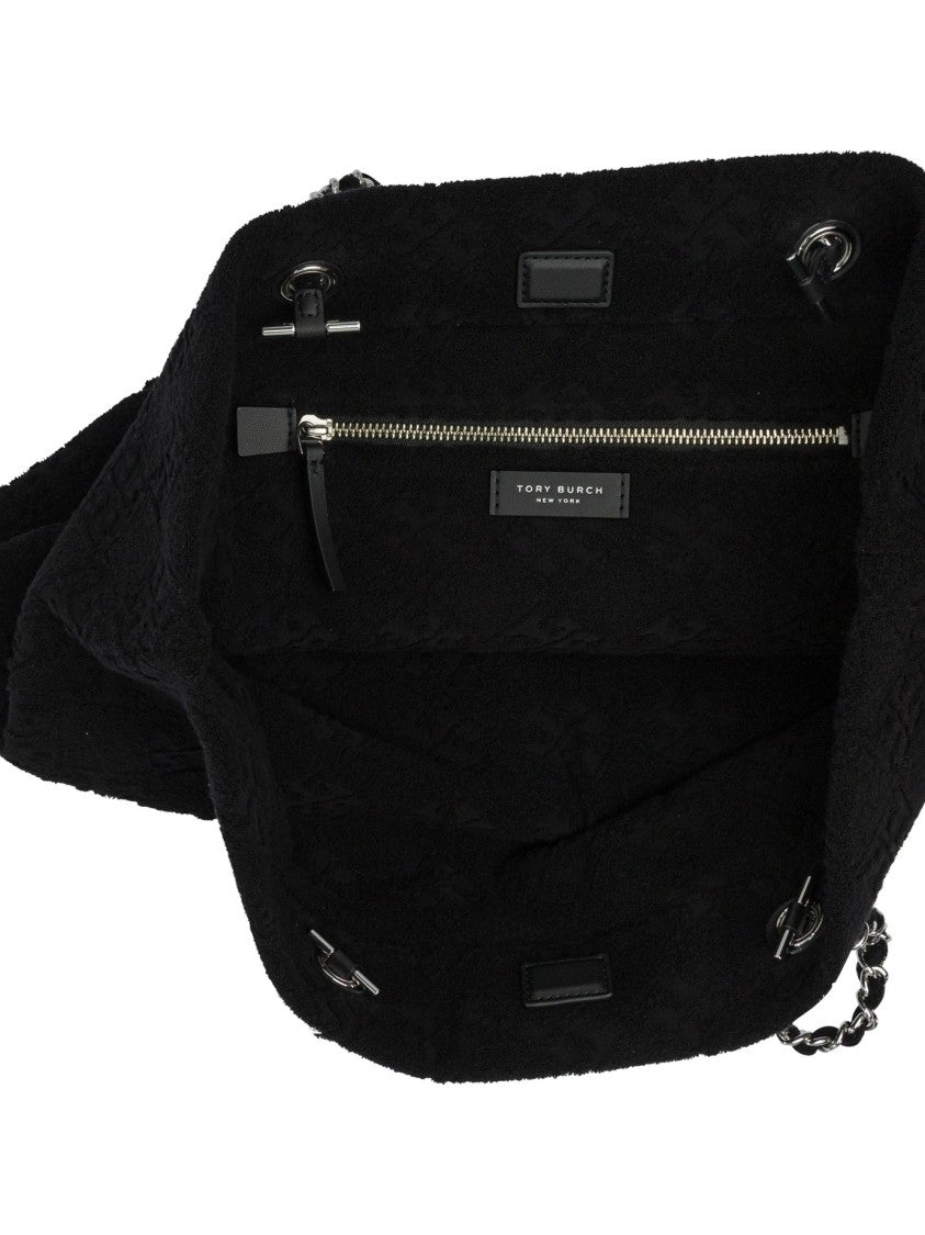 Tory Burch Soft-Texured Chain Tote With Embossed Detailing