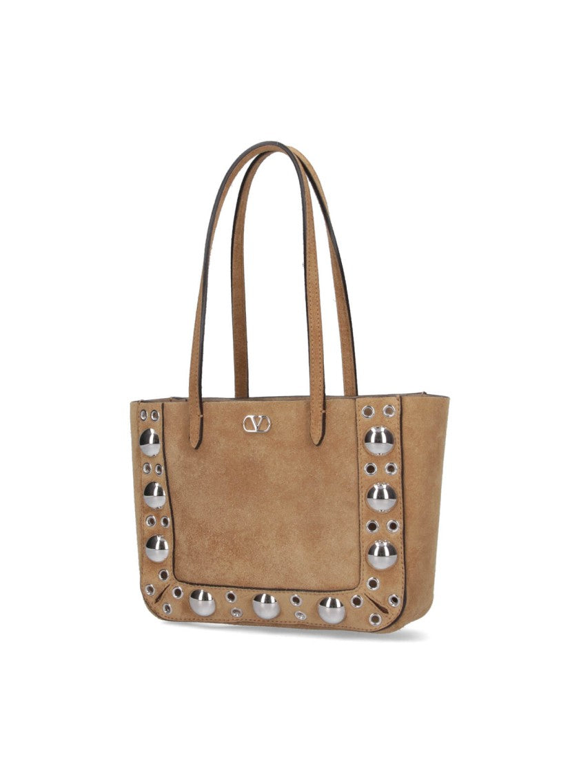 Valentino Garavani Mini Tote "Nellcôte" – Beige
