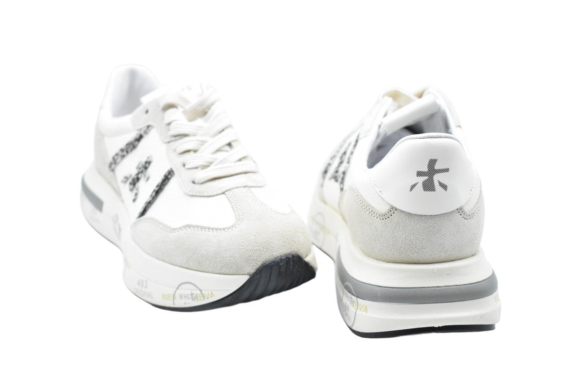 Premiata White Low-Top Sneakers With Sole