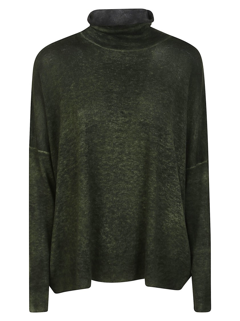 Avant Toi Hand-Painted Cashmere Blend Turtleneck Sweater