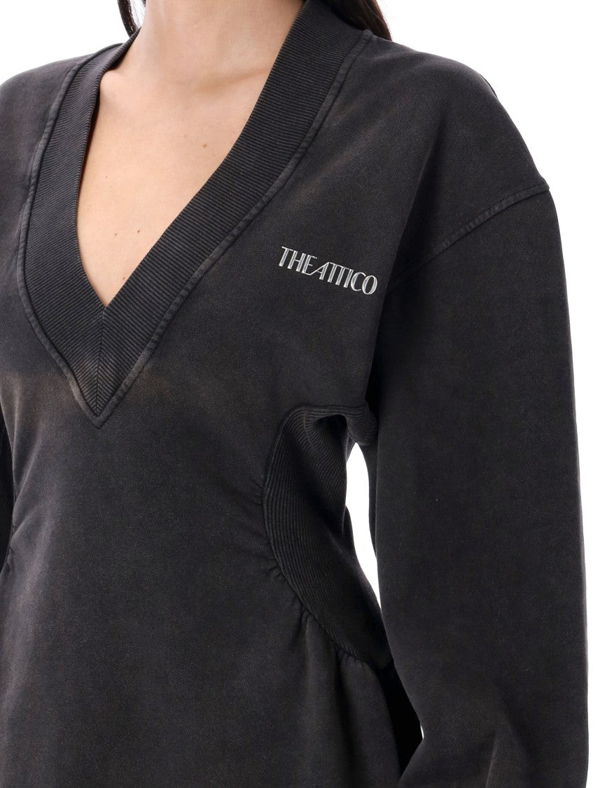 The Attico Fleece Mini Dress