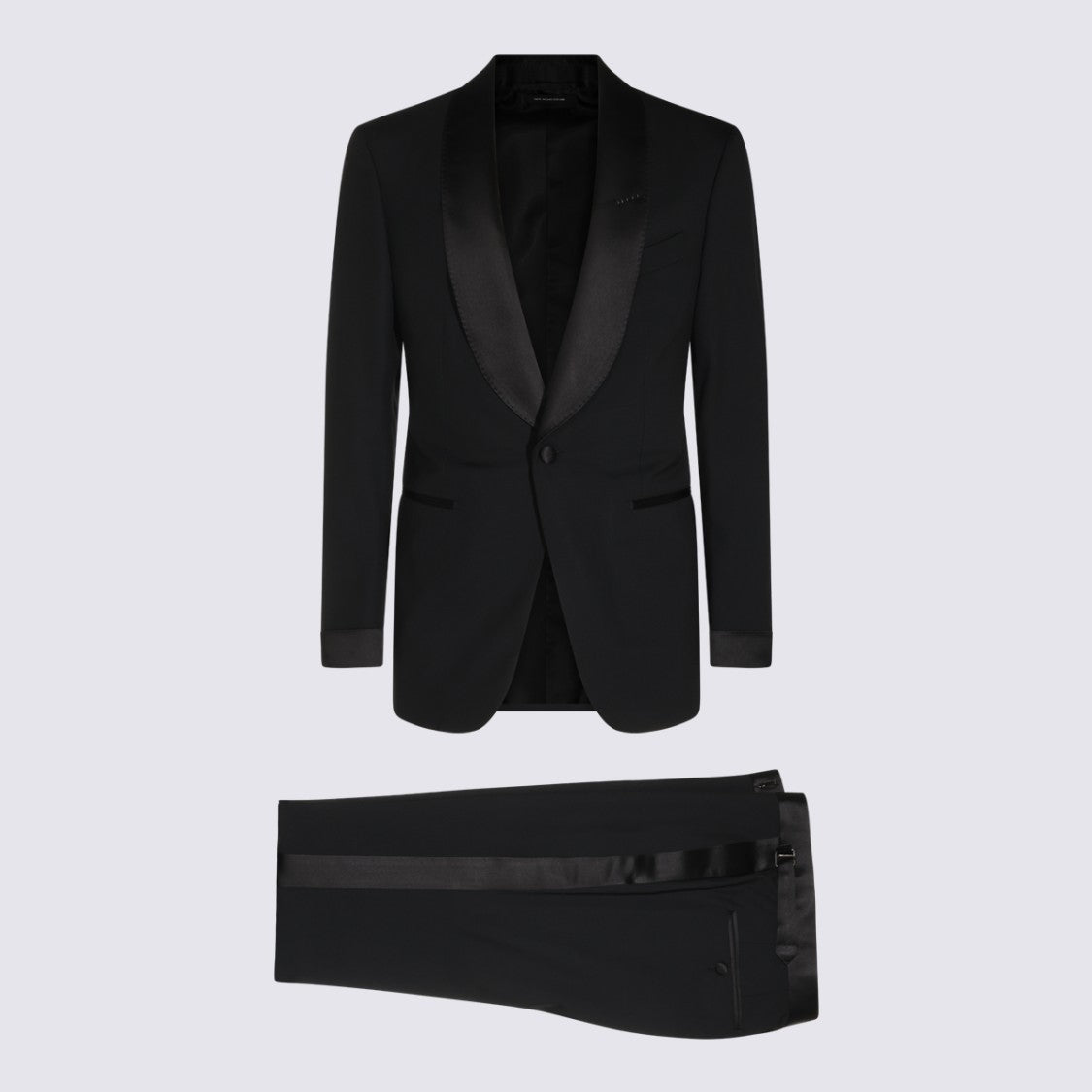 Tom Ford Tailored Black Tuxedo Jacket With Satin Peak Lapels