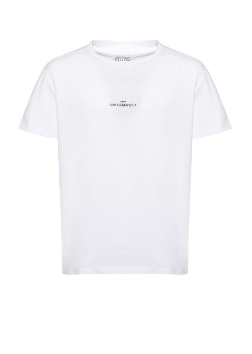 Maison Margiela White Logoed Cotton T-Shirt